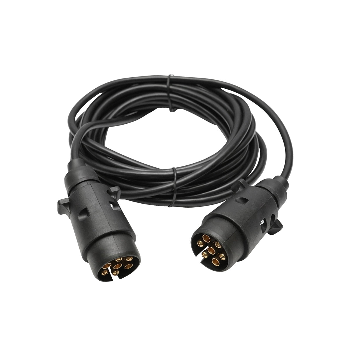 6M cable for trailer with 2 male plugs 7 pins Breckner Germany